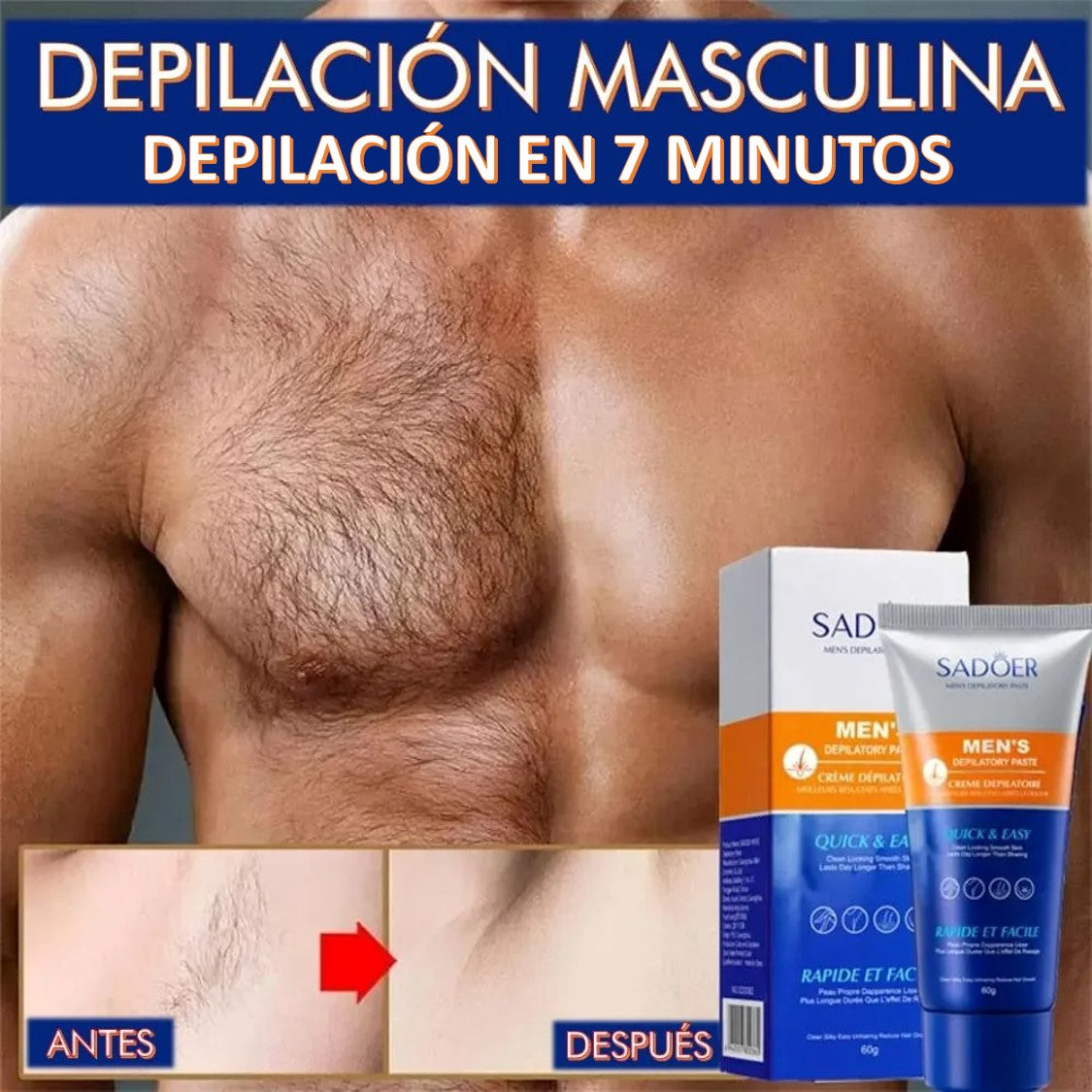 CREMA DEPILATORIA PARA HOMBRE